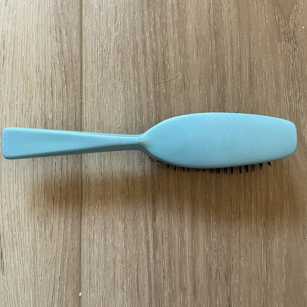 Vintage Nylon Hairbrush Blue‎ 7 Inch